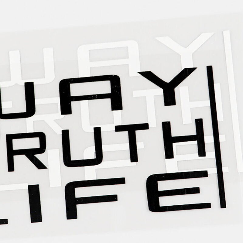 YJZT 16CM×6.9CM For The Way The Truth The Life Vinyl Decal Car Sticker Black/Silver 10B-0059