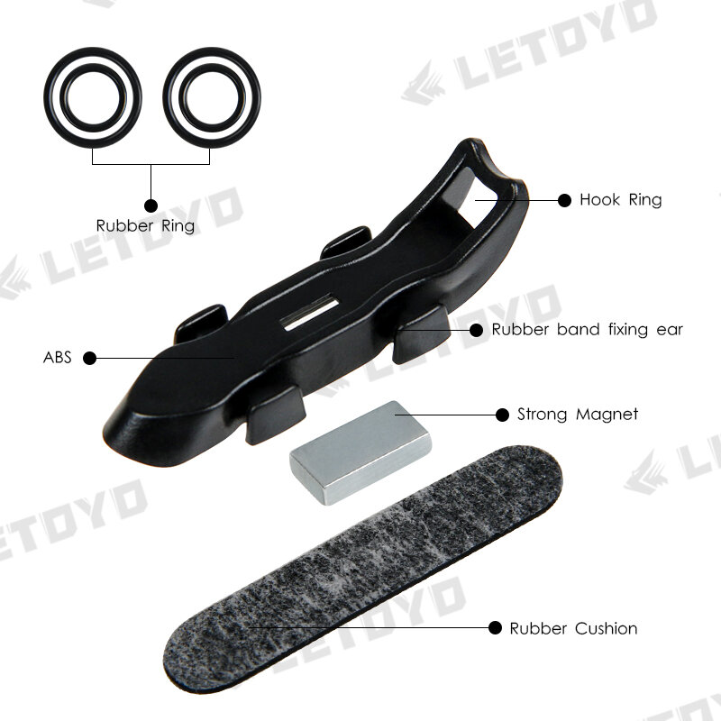 LETOYO, Магнитный держатель для рыболовного крючка, держатель для удочки, держатель для крючка, приманка, портативные аксессуары, инструменты, фиксированная деталь