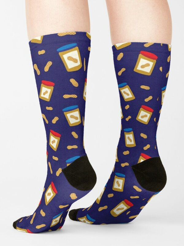 Calzini con motivo a burro di arachidi calzini per regali invernali alla moda per bambini donna uomo