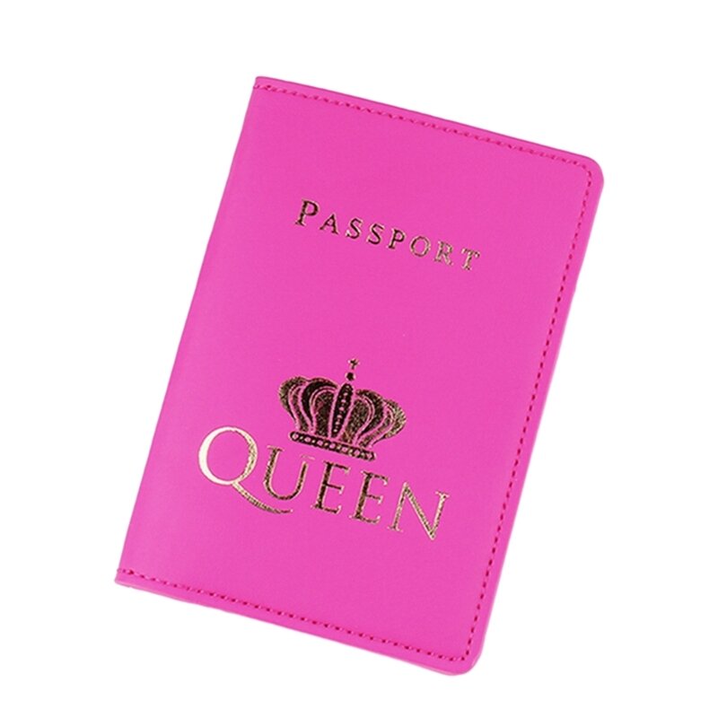 Couverture de Passeport pour Couple Amoureux, Estampage à Chaud pour Femmes et Hommes, Porte-Passeport de Voyage, Cadeau de Mariage à la Mode