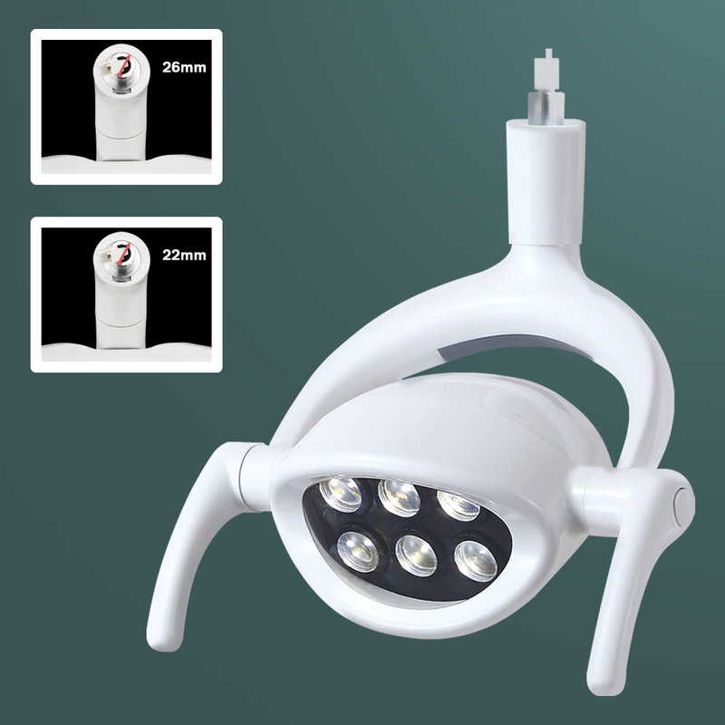 Lámpara de operación de cirugía con luz Led para silla Dental, montaje de lámpara de iluminación integrada, 12V