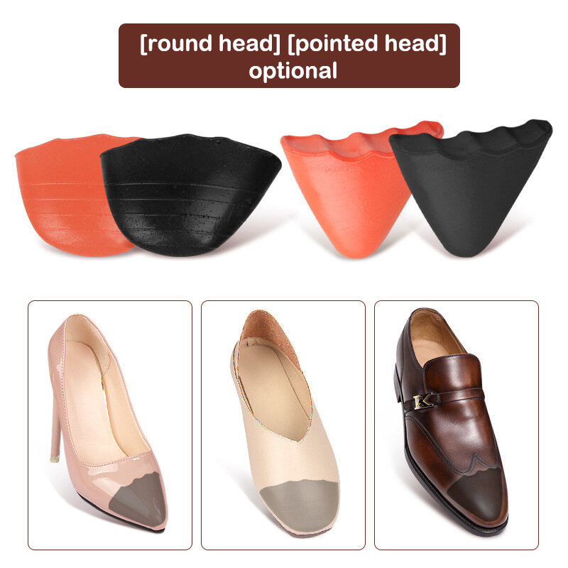 1Pair High Heel Toe Plug Shoe Insert Big Shoes Toe Front Filler Cushion Pain Relief Protector Shoe Accessories