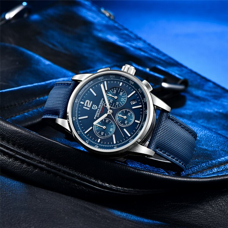 PAGANI DESIGN 2024 nowa luksusowa moda Casual męskie zegarki kwarcowe VK63 100M wodoodporne szafirowe szkło zegarki ze stali nierdzewnej