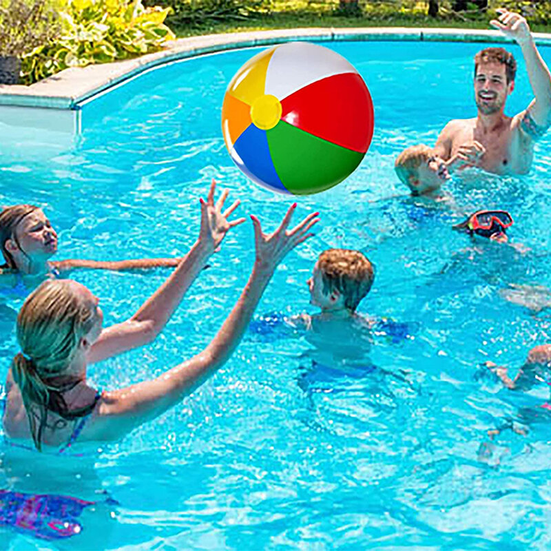 Globos inflables coloridos de 15-30cm para jugar en la piscina, juego de agua, pelota deportiva de playa, juguetes divertidos para niños Saleaman