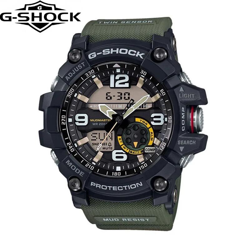 Relógio G-Shock King para homens, relógio esportivo impermeável e à prova de lama, dupla exibição, marca de luxo, o mundo, GG-1000 série