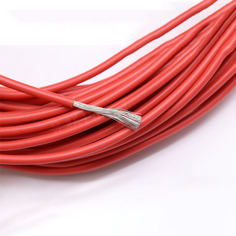 1M UL1007 kawat 30 28 26 24 22 20 18 16 kabel AWG tahan suhu tinggi fleksibel kawat tembaga silikon elektronik 600V