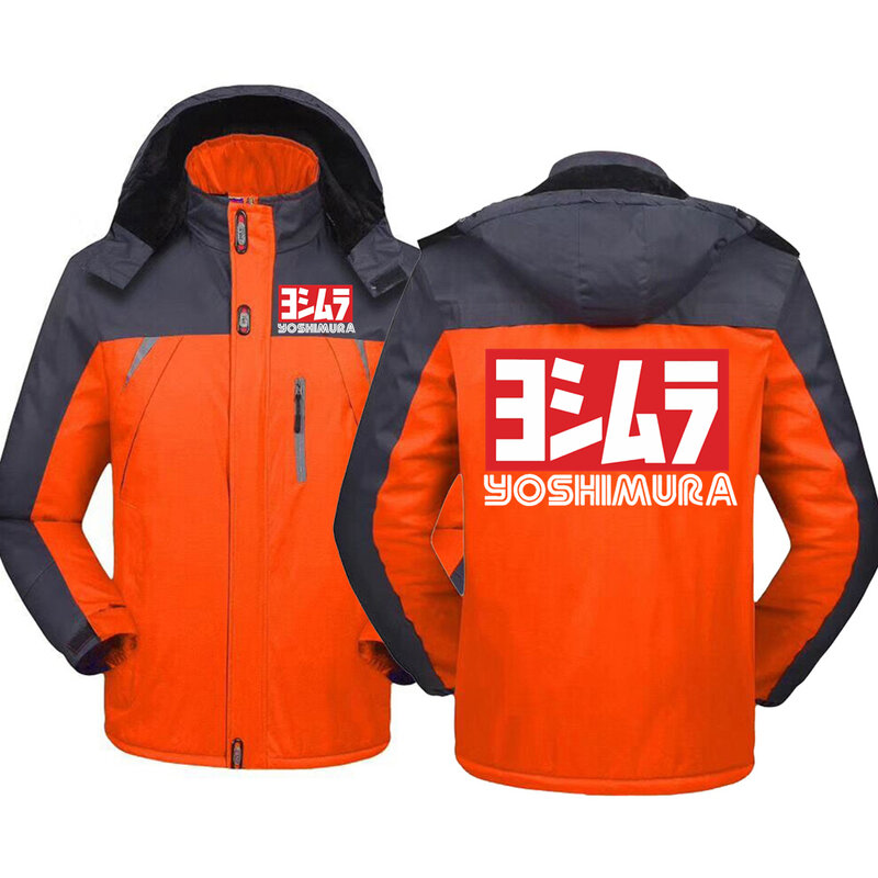 2022 outono yoshimura marca impresso estilo casual jaqueta masculina popular algodão juntos zip confortável manga longa jaqueta para baixo