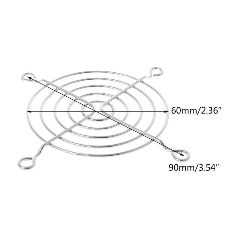 銀色の金属ファン グリル ワイヤー フィンガー プロテクター ガード PC ファン グリル用 70 ミリメートル直径 7 センチメートル/2.75 インチ