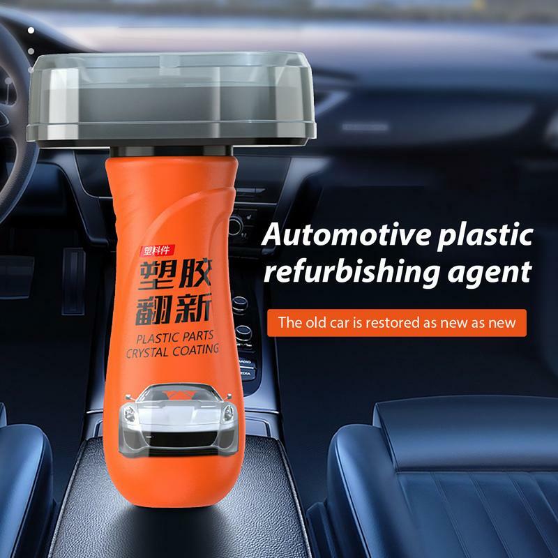 Líquido de restauración de coche, aerosol de embellecedor automático, suministros seguros de detalles para salpicadero, espejos retrovisores, marcos de puertas
