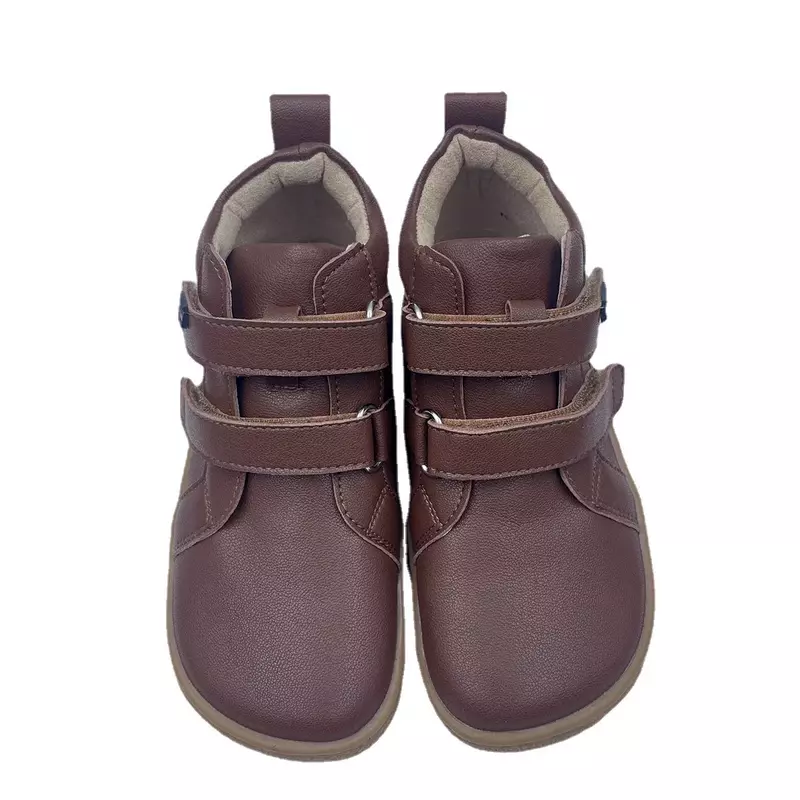 Tipsietoes-子供用の革の靴,秋と冬用の暖かい靴,アンクルブーツ,赤ちゃん用