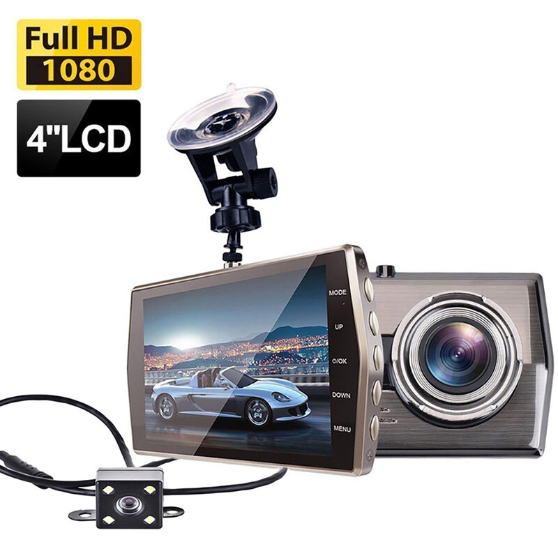 Full HD Dash Cam para carro, câmera do veículo, gravador de vídeo Drive, Auto Dashcam, caixa preta, visão noturna, câmera do carro, secretário, DVR, 1080p