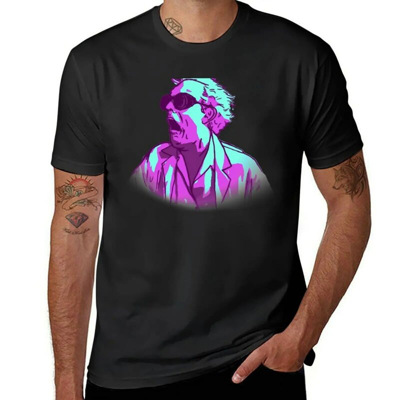 Doc Brown-Camiseta con estampado de animales para hombre, ropa estética, camisetas gráficas divertidas