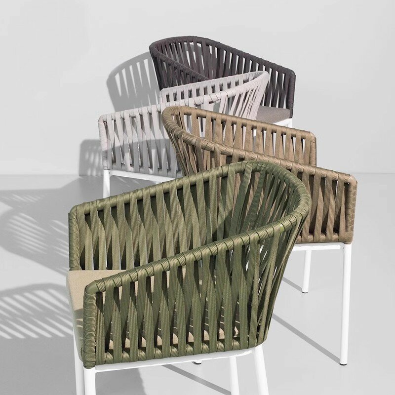 Chaise de bar à dossier en alliage d'aluminium, chaise haute blanche, tabouret de bar, EE1010