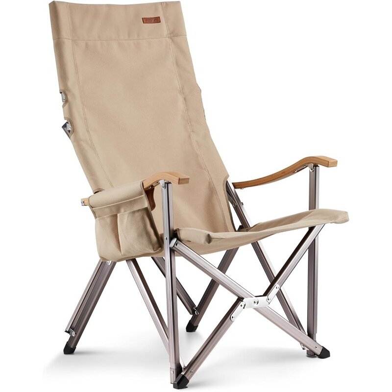 Składane krzesło kempingowe na zewnątrz, wysokie oparcie, wytrzymałe krzesła kempingowe dla dorosłych, z paskiem na ramię na zewnątrz, krzesło kempingowe