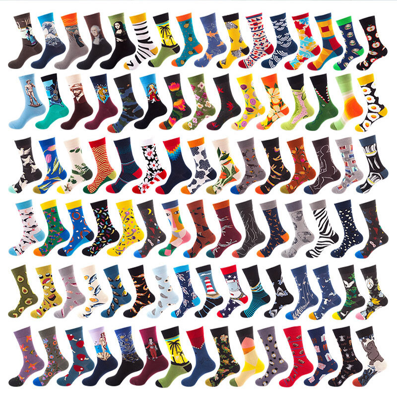 Spring and autumn trend socks European and American adult tide socks men and women ins tide brand medium tube socks