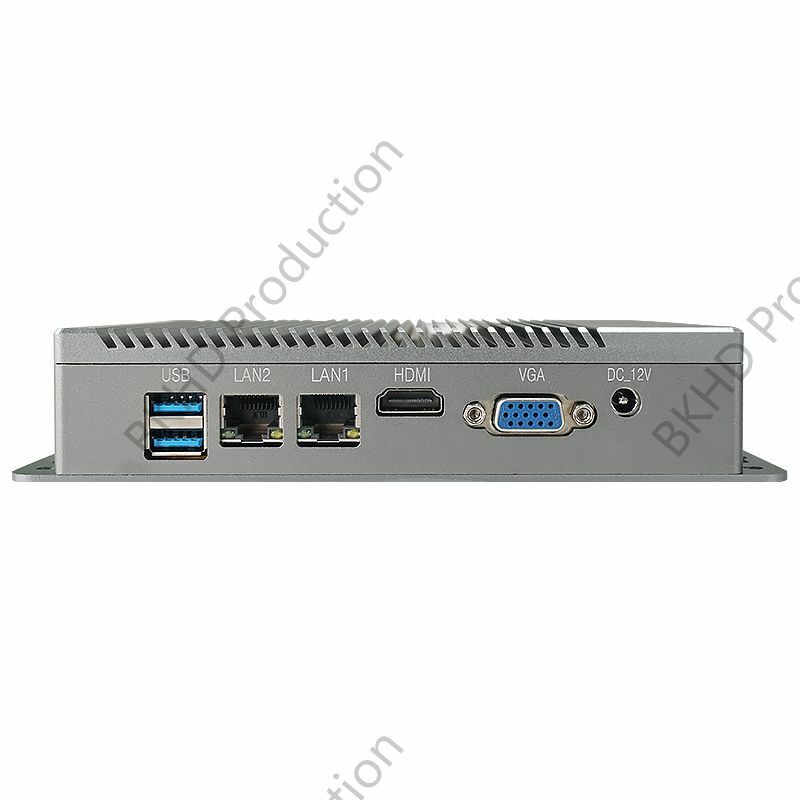 IKuaiOS G40 Fanless Nano IPC Celeron J4125 2x1GbE LAN untuk otomatisasi mesin IoT Vision DAQ 2xRS232 BKHD-1090