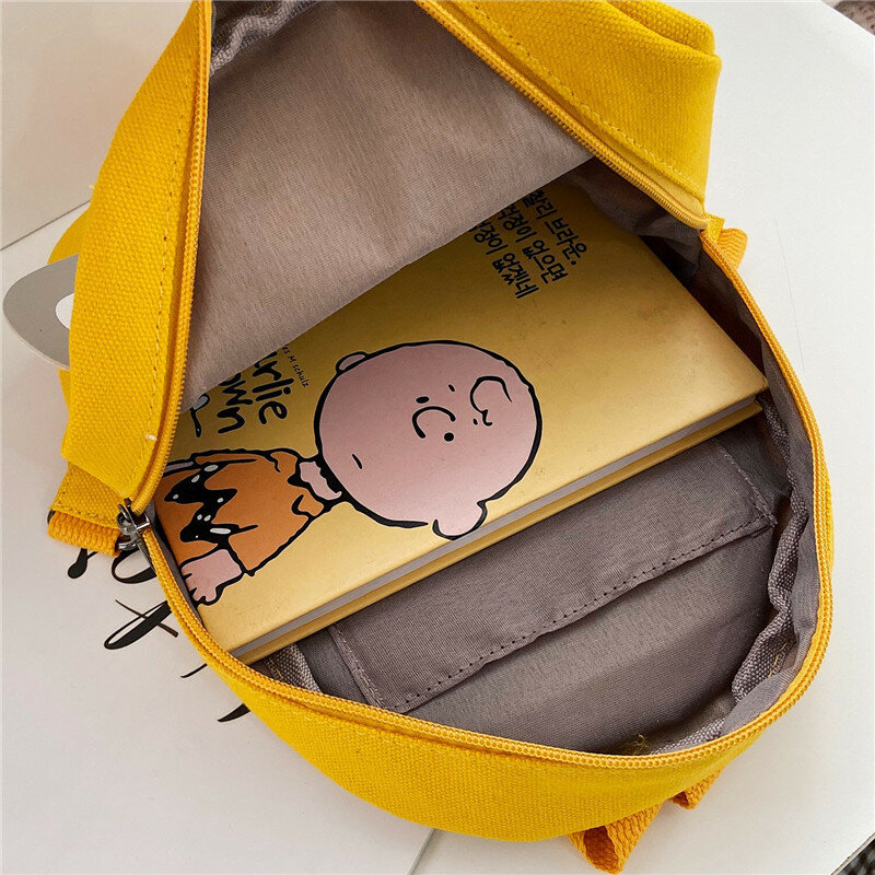 Children's Canvas Printed Handheld Backpack Korean Edition Fashionable Boys And Girls Outdoor Travel High Quality Mini Book Bag