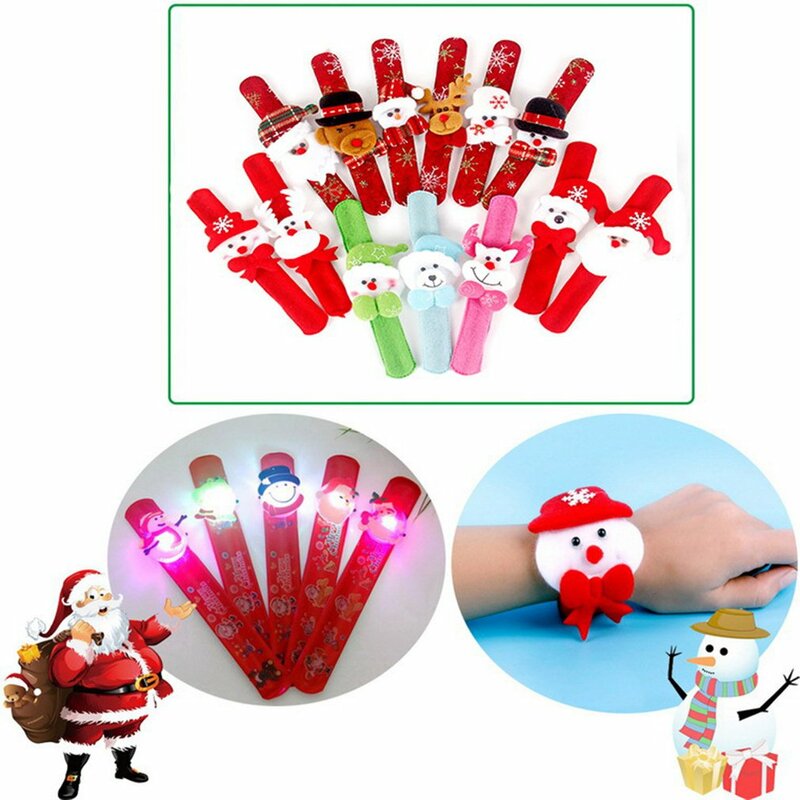 Christmas Decoration LED Band Light Clap RingLight Up Wristband Best Gift