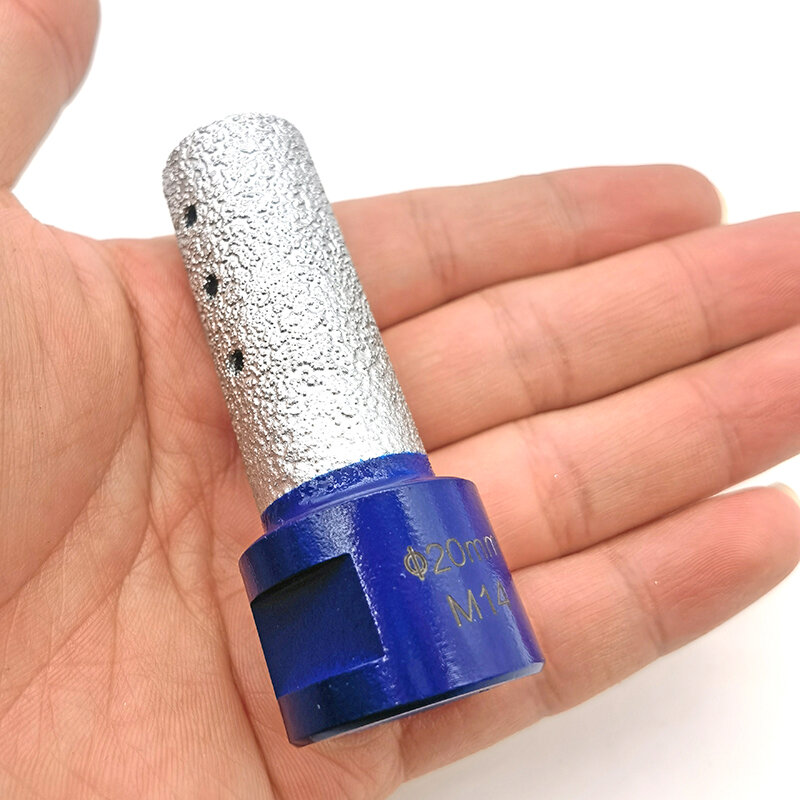 6/810/15/20/25/30Mm M14 Vacuüm Gesoldeerde Diamond Finger Beetje Frees solderen Voor Keramische Tegel Steen Graniet Marmer