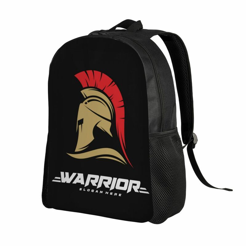 Sparta spartan Warriorバックパック、学校、大学の学生のブックバッグ、15インチのラップトップバッグに適合