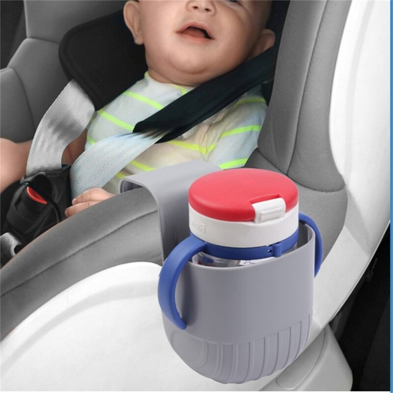 F62D Baby Car Safety Cup Holder Drink Beverage Stand Snack Storage Tray Food Drink WaterBottleOrganizer Auto Accessory