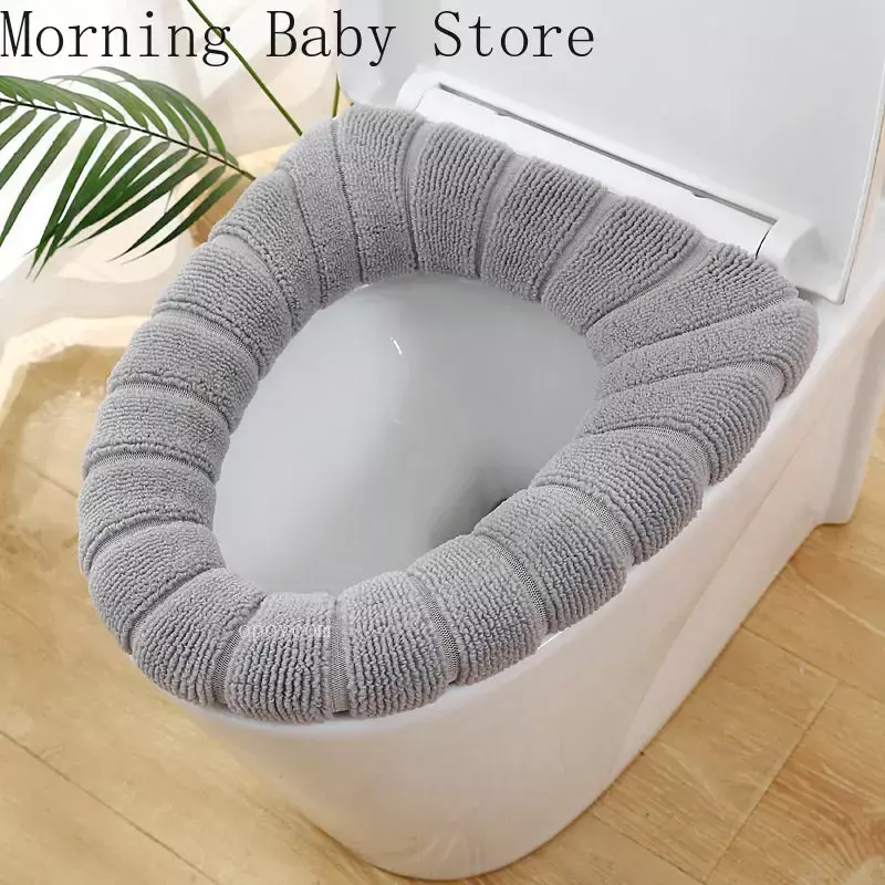 Coprisedile wc universale con motivo a zucca caldo lavabile per maglieria O-shape Closestool Mat accessori per vasino per bambini