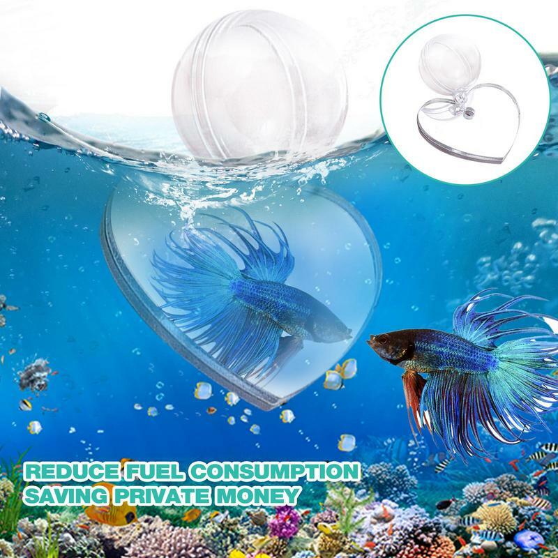 Acrylic Aquarium Betta Mirror Fish Tank Round Amusing Training Mirror Fish Bowl Thematic Ornaments For Tank Playing Accessories