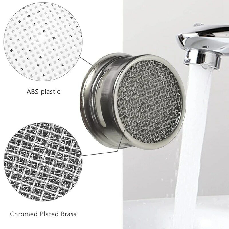 Faucet Aerator Bathroom Sink Aerator, Kitchen Faucet Aerator Replacement Parts With Brass Shell Faucet Aerator Wrench