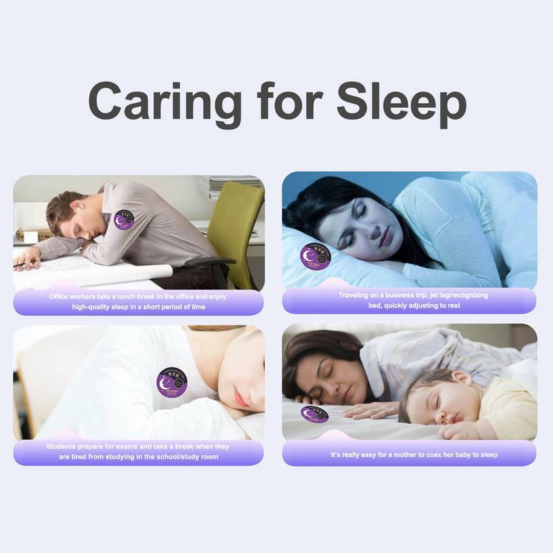 7 lembar Patch malam untuk tidur alami bantuan tidur Mugwort alternatif stiker mempromosikan tidur membantu kesulitan jatuh tidur