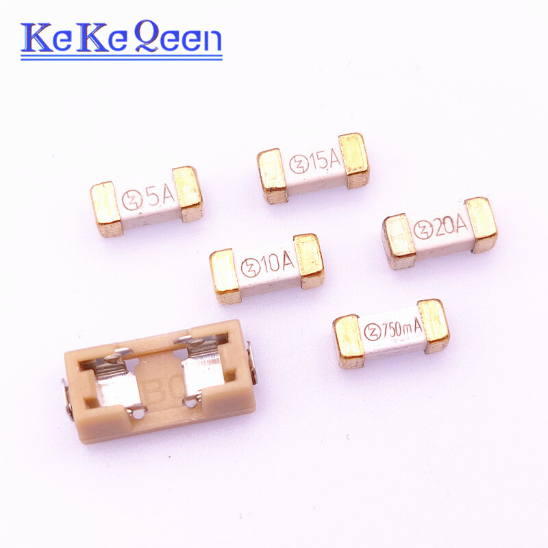 10-50PCS 1808/2410 Fuse Chip Very Fast Acting 100mA 315mA 500mA 1A 2A 3A 4A 5A 6.3A 8A 10A 12A 15A 20A 0451 SMD 2410 Ceramic