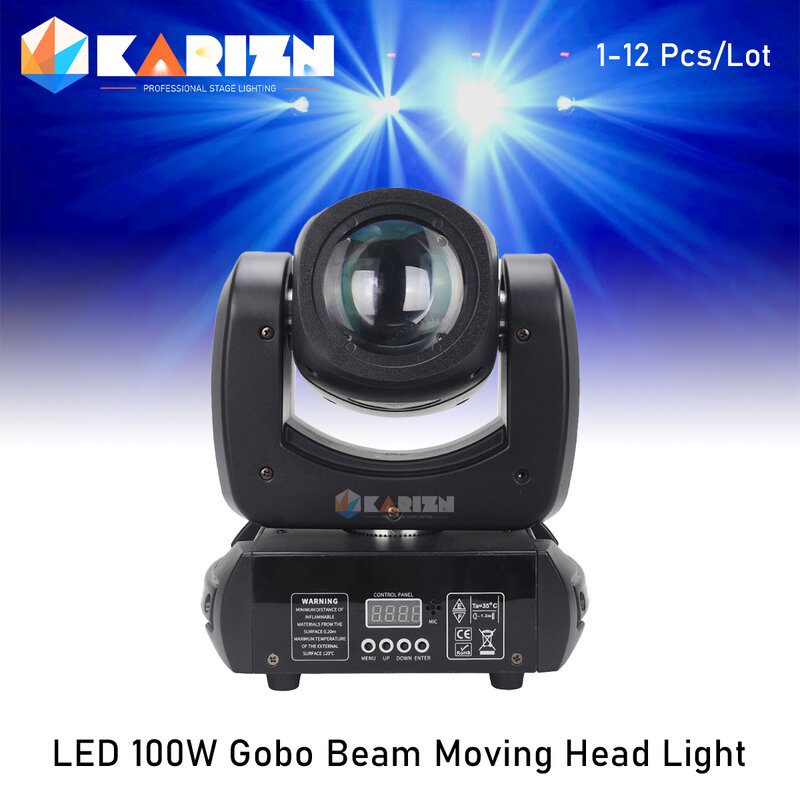 No Tax 1-12Pcs Hot Selling LED 100W Beam Spot Moving Head 18 Prisms For DMX512 Disco Party Dj Wedding  Stage Lighting