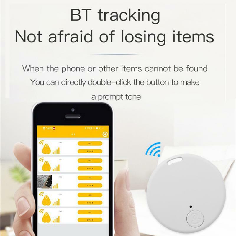 Mini Dog GPS Bluetooth Tracker Round Anti-Lost Device Pet Kids Bag Wallet Tracking Smart Finder Locator For IOS/ Android System