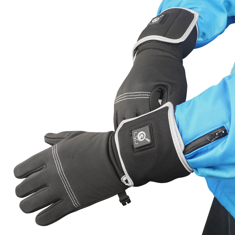 Winter Heated Gloves For Men With Rechargeable Battery Work Warm Hands Women Electric Heating Thermal Gloves Screen Touch Riding