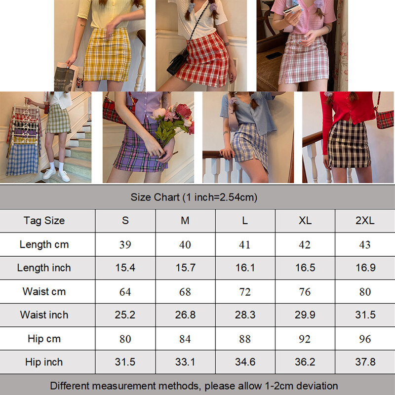 Comfy Fashion Pleated Skirt Mini Skirt Casual Plaid School Skirt Style Sweet Girl Womens Daily Leisure Dating Female