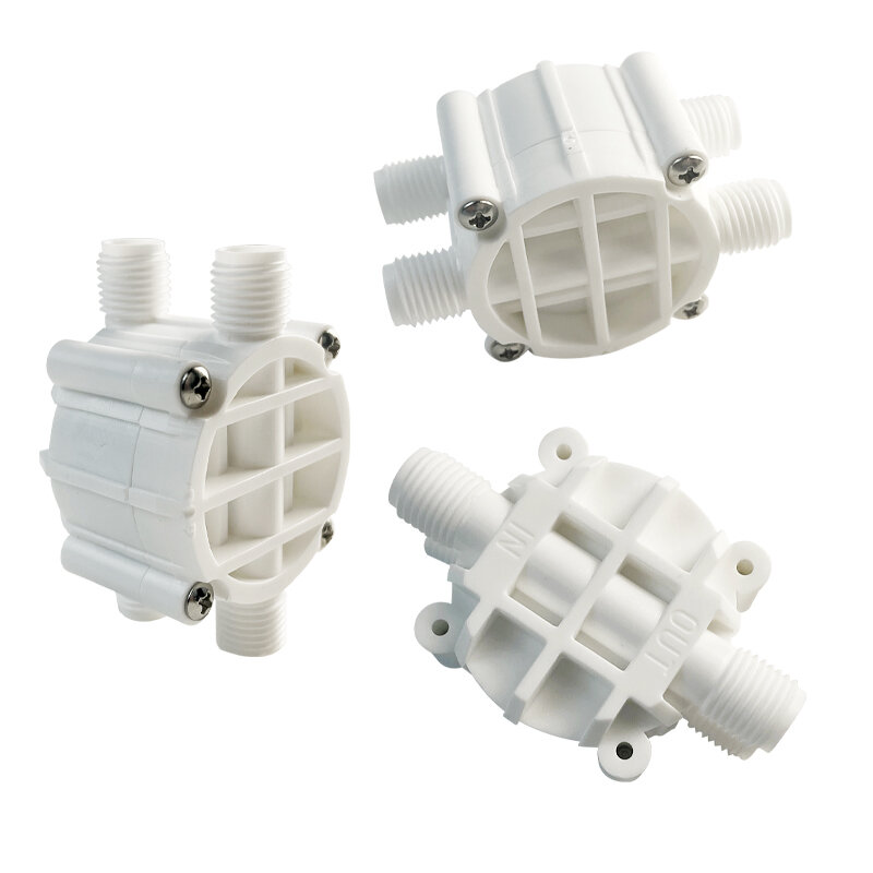 4 Way RO Auto Shut-Off Valve Switch 1/4" Water Purifier Reverse Osmosis System Push To Connect Or Thread Fitting 1 Pcs