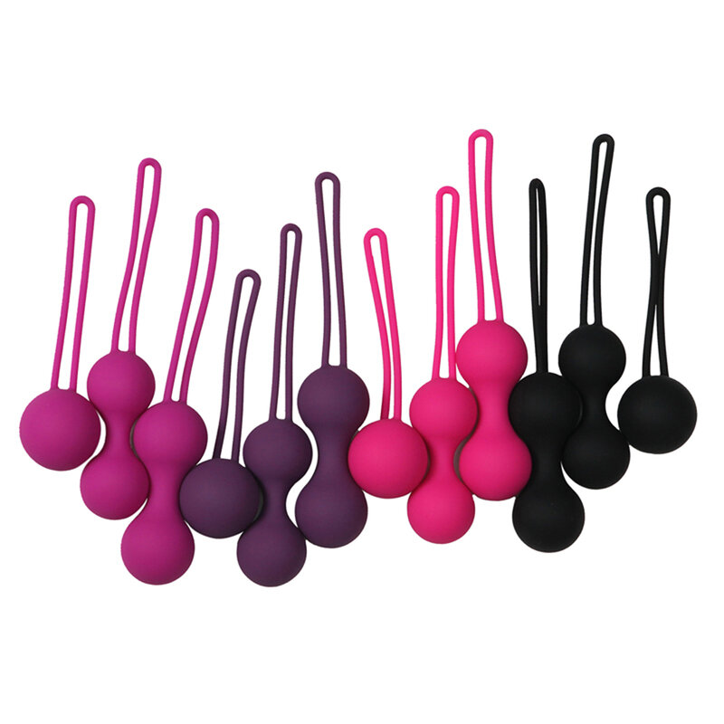 Bolas de silicona para mujer, bolas inteligentes seguras de Kegel, herramientas de entrenamiento muscular, bola Ben Wa, bola Geisha, Juguetes sexuales