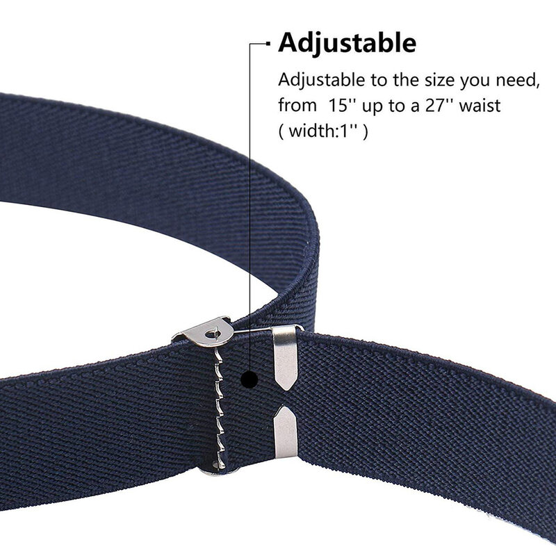 Cinture uniformi per bambini per bambini per ragazzi e ragazze cintura elastica di marca di lusso elasticizzata regolabile con fibbia per cinture in vita per bambini