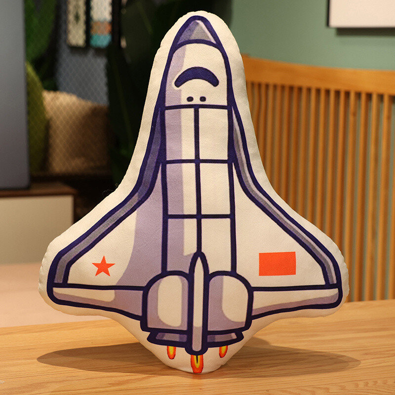 Kawaii Rocket mainan mewah boneka lucu bantal tidur lembut dekorasi Sofa tangki kapal selam mainan hadiah Natal pacar