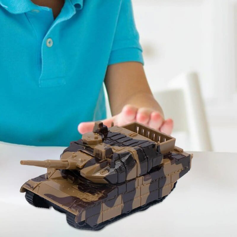 Pull Back Tank Toys para crianças, veículo educacional portátil, presente para crianças de 3 a 7 anos, meninas e meninos