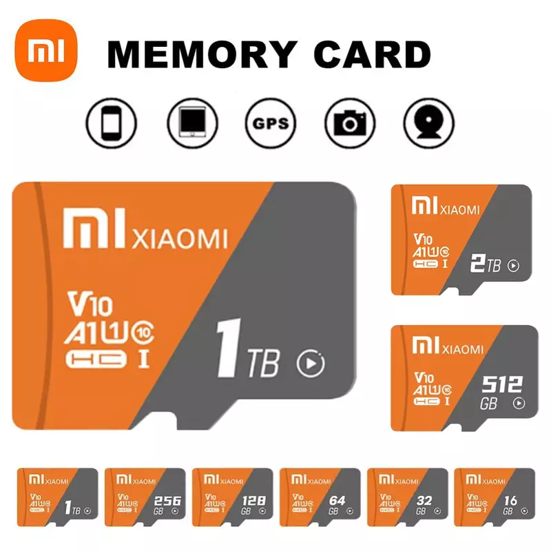 XIAOMI Micro SD Card 2TB Flash Memory Card A1 High Speed 1TB 128GB 256GB Cartao De Memoria Data Storage for Nintendo Switch