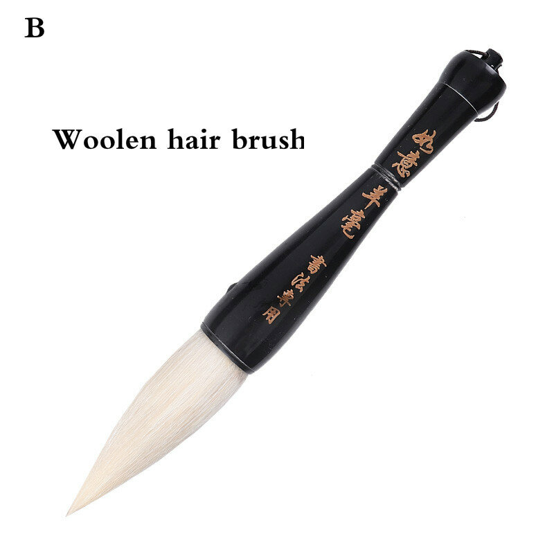 Large Chinese Calligraphy Brush Pen Ox Horn Penholder Bear Hair Brushes Calligraphy Brush Regular Script Chinese Painting Brush