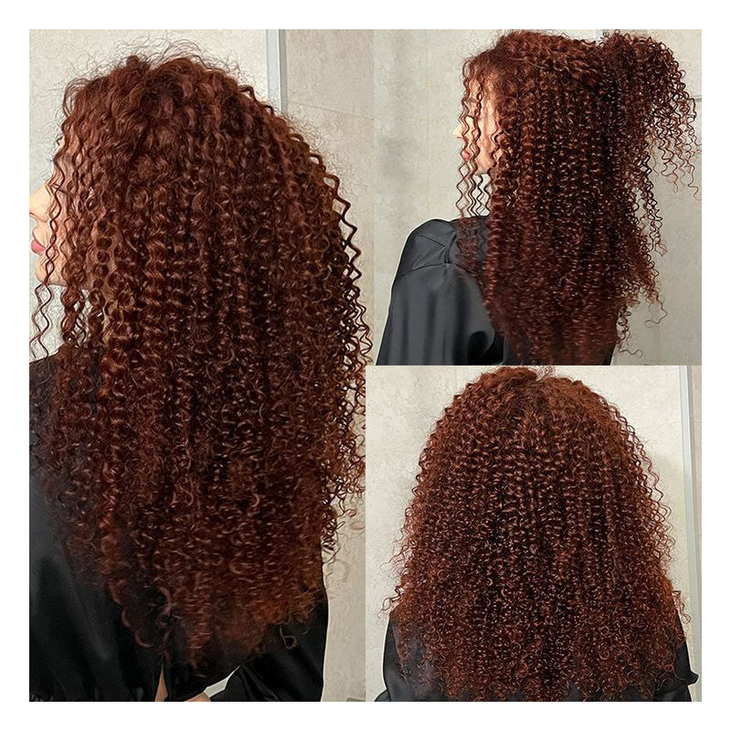 180% шоколадные коричневые вьющиеся волосы Джерри 13x4, парик на сетке спереди 4x4, предварительно выщипанные бразильские волосы Remy, парики для женщин