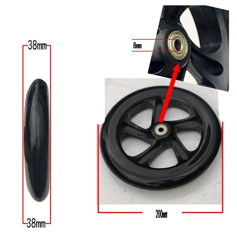 Подшипник из полиуретанового каучука, гладкий и быстрое вождение, подходит для большинства стандартных или колесных колясок
