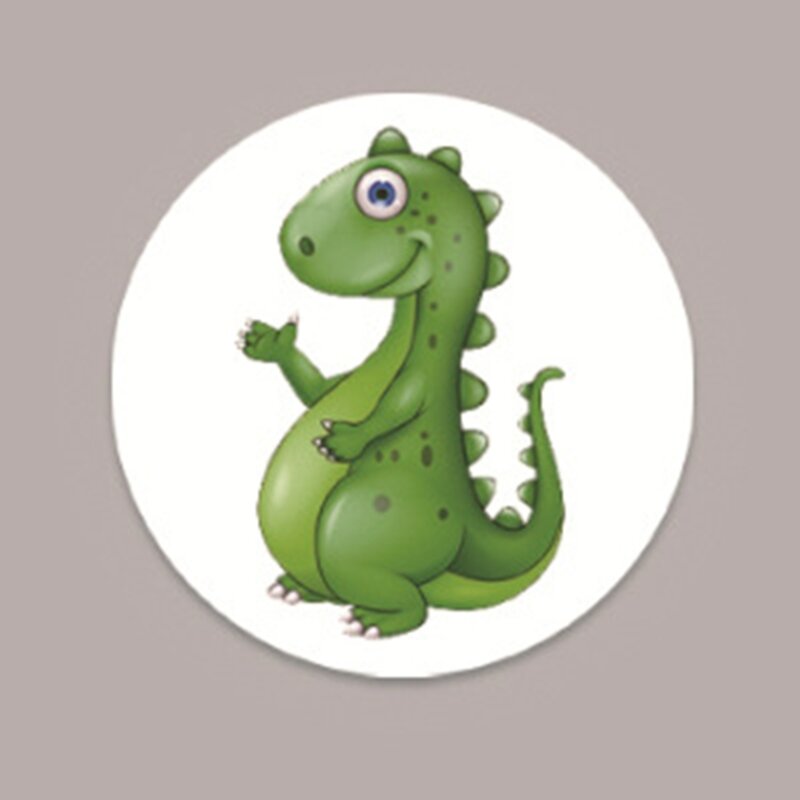 Reusable Cartoon Dinosaur Pattern Potty Training Stickers Potty TargetStickers
