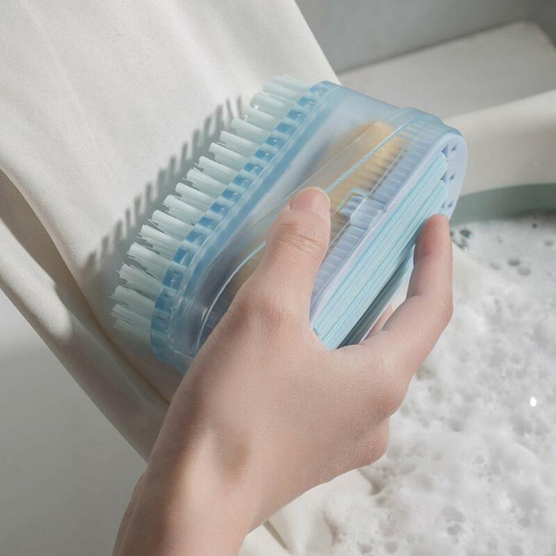 Caja de jabón multifuncional para baño, soporte de jabón tipo cepillo de rodillo, caja de drenaje de jabón para lavandería, burbujeador de espuma antideslizante para lavado
