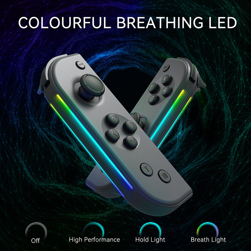 JoyPad Switch Controller Lateral Luminescence Joy Cons  L/R Compatible for Lite/OLED/Switch Nintend Joycon with Wake-up