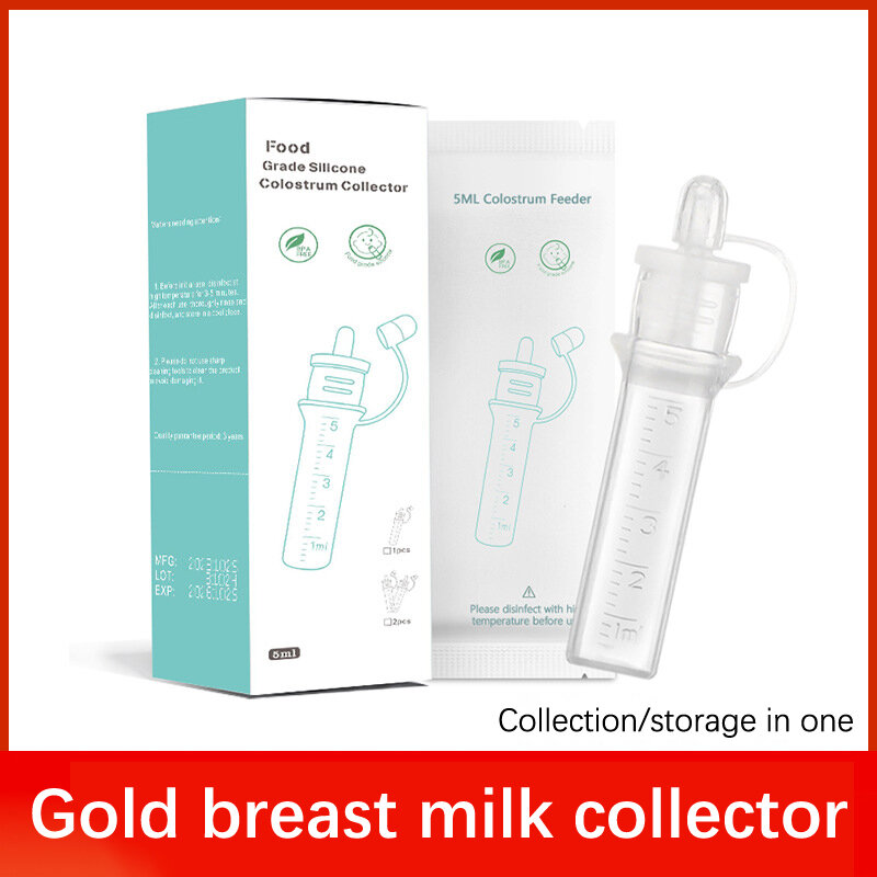 1PC raccoglitore di colostro raccolta del latte materno alimentazione del bambino e medicina dispositivo per l'allattamento al seno riutilizzabile