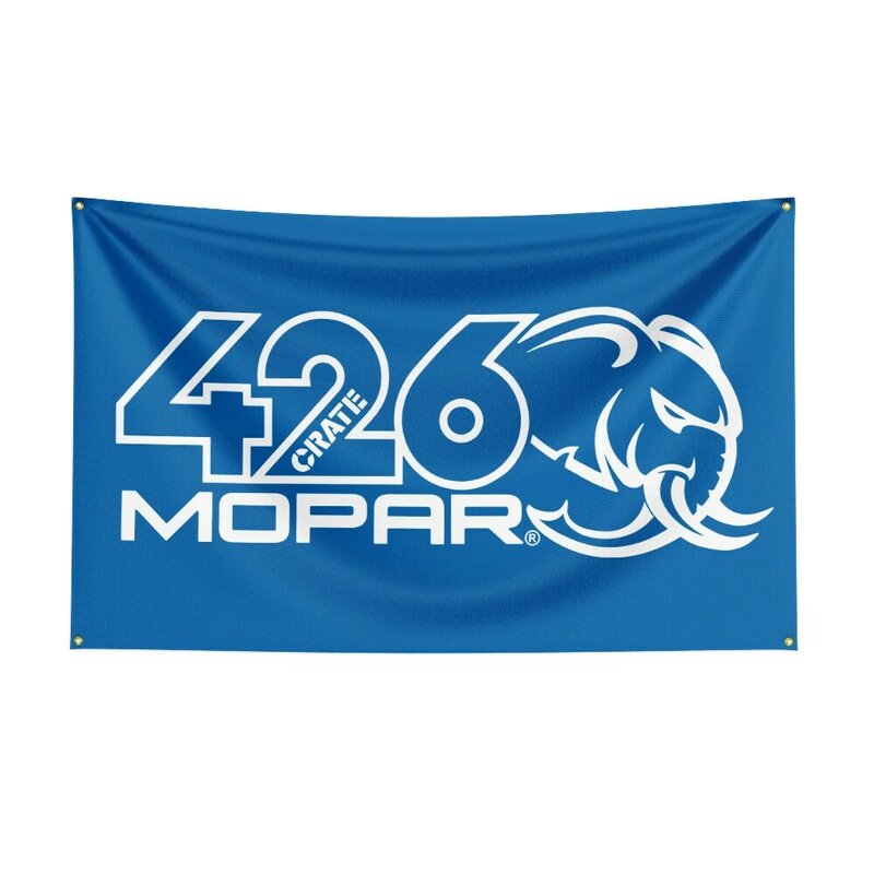 Flaga mopar 3x5 poliester z nadrukiem baner samochodowy do dekoracji