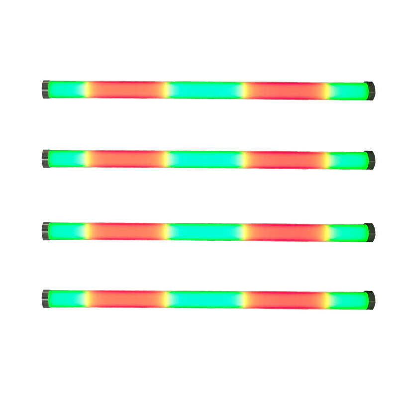 10 stücke mit Lade Fall IP 65 Wasserdicht 1 Meter Drahtlose Batterie Pixel DMX RGB/RGBW Farbwechsel Led rohr Licht Mit Stativ