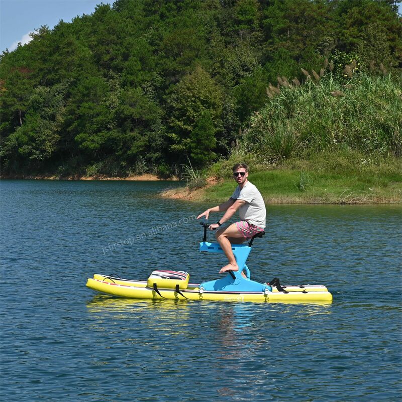 2024 nowo sprzęt do zabawy w wodzie nadmuchiwany rower wodny ponton jezioro morze napompowana deska z rowerem